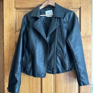 Anthropologie Saige Faux Leather Jacket